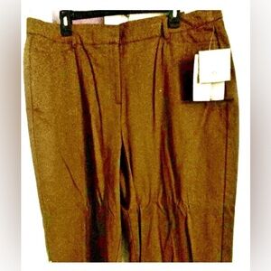 Misses Sag Harbor Cocoa Brown Khaki Pants Size 18 inseam 23" New With Tags
